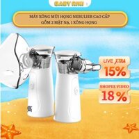 Máy Khí Dung Xông Mũi Họng Nebulizer Cho Bé Và Người Lớn Máy Thở Khí Dung Nhỏ Gọn Chống Viêm Phổi Viêm Phế Quản