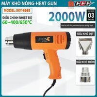 Máy khò nhiệt 2000w, máy thổi hơi nóng, bọc màng co giỏ quà tết, dán decal, đóng seal hộp, có điều chỉnh nhiệt