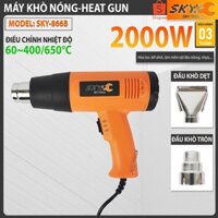 Máy khò nhiệt 2000w, máy thổi hơi nóng, bọc màng co giỏ quà tết, dán decal, đóng seal hộp, có điều chỉnh nhiệt