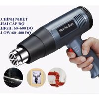 Máy khò nhiệt cầm tay Máy khò nhiệt nóng 2000W Hot Air Gun, hữu ích trong việc hoà tan vật liệu, có điều chỉnh nhiệt độ