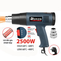 Máy khò nhiệt cầm tay, máy thổi hơi nóng DORON 2500W gia nhiệt kép nóng nhanh, khí thổi mạnh
