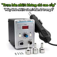 máy khò nhiệt cầm tay,máy khò nhiệt mini-Bộ mỏ hàn điện kỹ thuật số 8586 760w 2 trong 1 tiện lợi