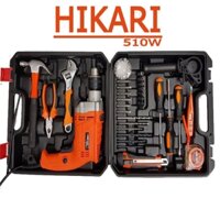 Máy Khoan 13Ly Hikari 03 - 13B Kèm Bộ Dụng Cụ 100 Món-Abg Shop