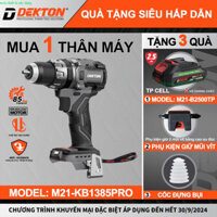 Máy Khoan 3 Chức Năng 85Nm Dekton / M21-KB1385PRO  Trang Bị Anti KickBack - ECO TURBO tools thiết bị xây dựng