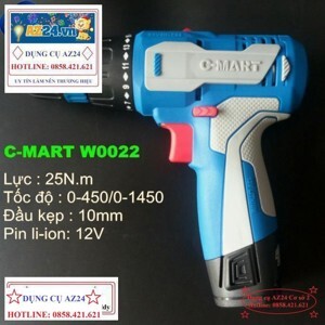 Máy khoan bắt vít dùng pin C-Mart W0022