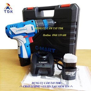Máy khoan bắt vít dùng pin C-Mart W0022