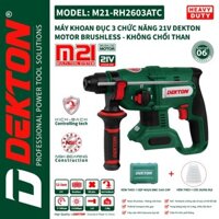 Máy Khoan Bê Tong 3 Chức Năng Dekton Lực Đập 2.6J / M21-RH2603ATC / Motor Brushless / Chân Phổ Thông Makita