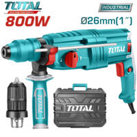 MÁY KHOAN BÊ TÔNG 3 CHỨC NĂNG TOTAL 800W TH308268-2 ( kèm đầu khoan chuyển đổi )