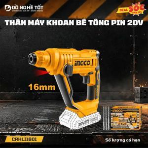 Máy khoan bê tông dùng pin Ingco CRHLI1601 (solo)