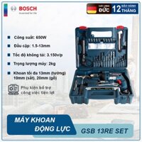 Máy khoan Bosch GSB 13 RE SET và 100 chi tiết