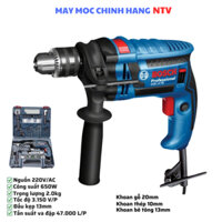 Máy Khoan Bosch GSB 13RE (Sét vali 100 phụ kiện) _ Công Suất 650W