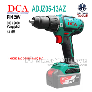Máy khoan búa DCA dùng pin 20V ADJZ05-13Z