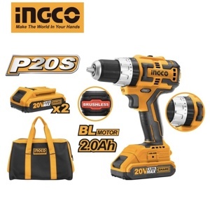 Máy khoan búa (không chổi than) dùng pin Ingco CIDLI20608