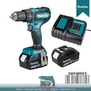 Máy khoan búa và vặn vít dùng pin Makita DHP485SFE