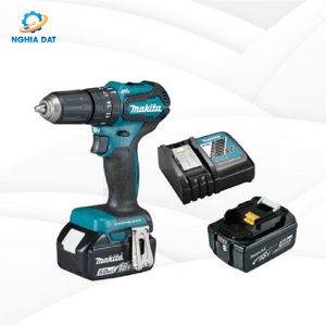 Máy khoan búa vặn vít dùng pin Makita DHP483RTE