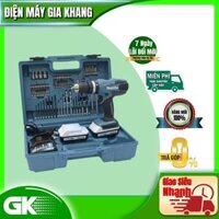 Máy khoan búa, vặn vít dùng pin18v, 74 phụ kiện Makita HP457DWE10