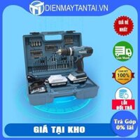 Máy khoan búa, vặn vít dùng pin18v, 74 phụ kiện Makita HP457DWE10