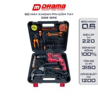 Máy khoan cầm tay DRAMA GSB 16RE, Dây đồng, Công suất 1200W, 13mm, Kèm 30 Phụ kiện