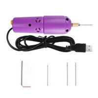 Máy Khoan Cầm Tay Mini DC 5V Cho Máy Khoan Điện USB Với 3 Mũi Khoan Xoắn Bits