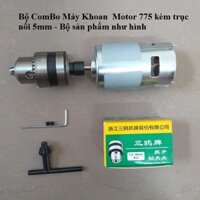 máy khoan cầm tay motor 775 150W - bộ máy khoan B12 kèm trục nối 5mm