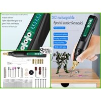 Máy khoan cắt mini KJ202 đa năng Electric grinder small hand-held drill 6 speed Led rechargable