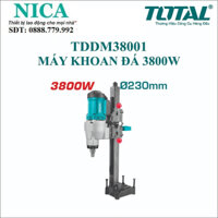 Máy khoan đá TOTAL TDDM38001 3800W, tốc độ không tải 700rpm, đường kính mũi khoan 230mm, trục chính M22 - chính hãng