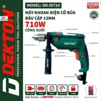 Máy Khoan Đầu Kẹp 13Ly Có Búa / Dekton DK-ID710 . VN CHUYÊN MÁY MÓC