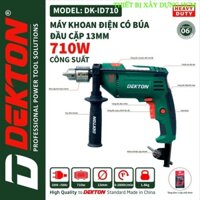 Máy Khoan Đầu Kẹp 13Ly Có Búa / Dekton DK-ID710 máy móc HCM