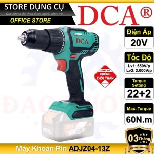 Máy Khoan DCA Dùng Pin 20V ADJZ04-13Z