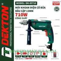 Máy khoan Dekton DK-ID710 đầu 13mm công suất 710W,chuyên khoan tường,sắt,gỗ,gạch,bê tông . KHO MÁY HÀ NAM