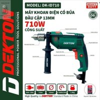 Máy khoan Dekton DK-ID710 đầu 13mm công suất 710W,chuyên khoan tường,sắt,gỗ,gạch,bê tông . chính hãng