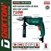 Máy khoan Dekton DK-ID710 đầu 13mm công suất 710W,chuyên khoan tường,sắt,gỗ,gạch,bê tông dụng cụ thiết bị