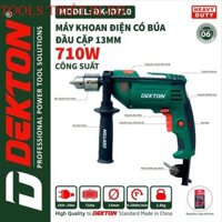 Máy khoan Dekton DK-ID710 đầu 13mm công suất 710W,chuyên khoan tường,sắt,gỗ,gạch,bê tông TOOLS Thiết bị xây dựng