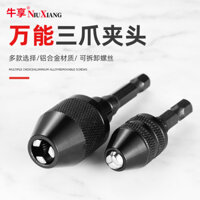 Máy Khoan Điện Chuck 0.3-6.5mm Chuôi Lục Giác Ba Kẹp Chuck Loại Nhanh Chuck Adapter Cần Xoắn Mũi Khoan Đầu Chuyển Đổi