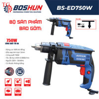 Máy Khoan Điện Đa Năng Boshun 750W - Có đảo chiều, Bắt Vít, Gỗ, Kim Loại, Gạch, Siết Bulong thế giới máy rẻ