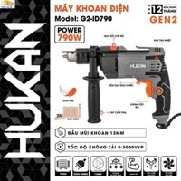 Máy Khoan Điện Hukan G2-ID790 - Đầu Kẹp 13mm Mạnh Mẽ, Chuyên Khoan Tường, Sắt, Gỗ & Bắt Vít THẾ GIỚI MÁY VN