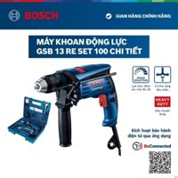 Máy khoan động lực Bosch GSB 13 RE SET 100 chi tiết .