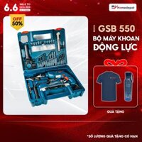 Máy Khoan Động Lực Bosch GSB 550 550W Set Và Bộ Dụng Cụ 100 Chi Tiết