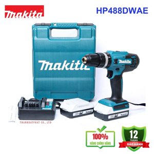 Máy khoan động lực dùng pin 18V Makita HP488DWAE