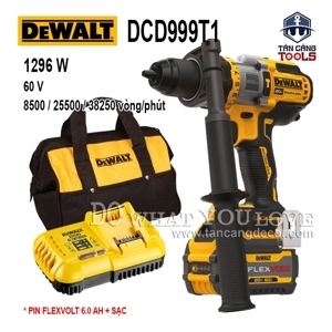 Máy khoan động lực dùng pin Flexvolt 60V DeWalt DCD999T1