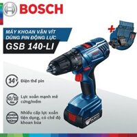 Máy khoan động lực dùng pin GSB 140-LI + phụ kiện