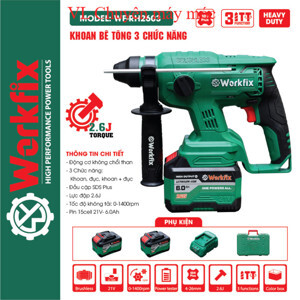 Máy khoan đục 3 chức năng Dekton M21-RH2603