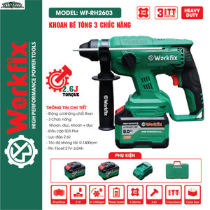 Máy khoan đục 3 chức năng Dekton M21-RH2603