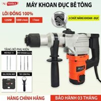 Máy khoan đục bê tông 2 chức năng SKY-2926, công suất lớn 1250w, lõi đồng 100%, tặng kèm 3 mũi khoan 2 mũi đục. BH 3 th