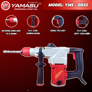 Máy khoan đục bê tông 32mm Yamasu YMS-0832