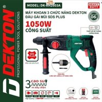 MÁY KHOAN ĐỤC BÊ TÔNG DEKTON DK 2603A 1050W 3 CHỨC NĂNG CHÍNH HÃNG NEW 100% TẶNG KÈM 5 MŨI KHOAN . SHOP Trung máy hàn