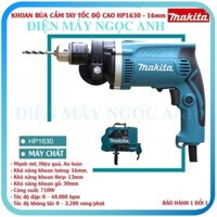 Máy khoan đục bê tông tường cầm tay bắn bắt vặn vít Makita HP1630 điện mini đa chức năng giá rẻ