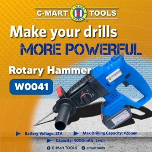Máy khoan đục dùng pin không chổi than 21V C-MART W0041