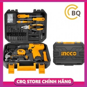 Máy khoan dùng pin và bộ đồ nghề 81 chi tiết Ingco HKTHP10811