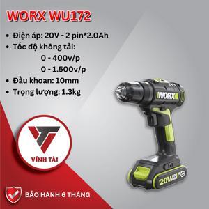 Máy khoan dùng pin Worx Green WU172